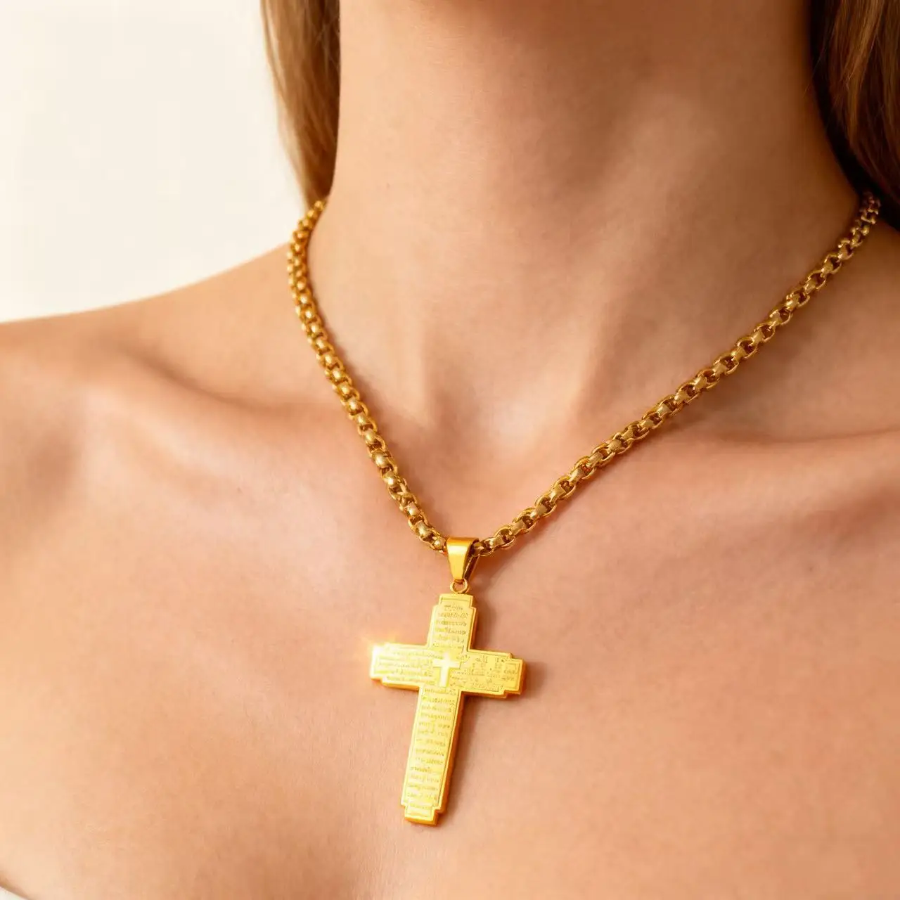Bible Cross Kette – Bild 3