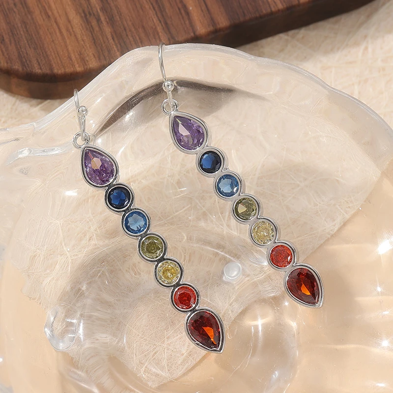 Rainbow Pendant Ohrringe – Bild 2