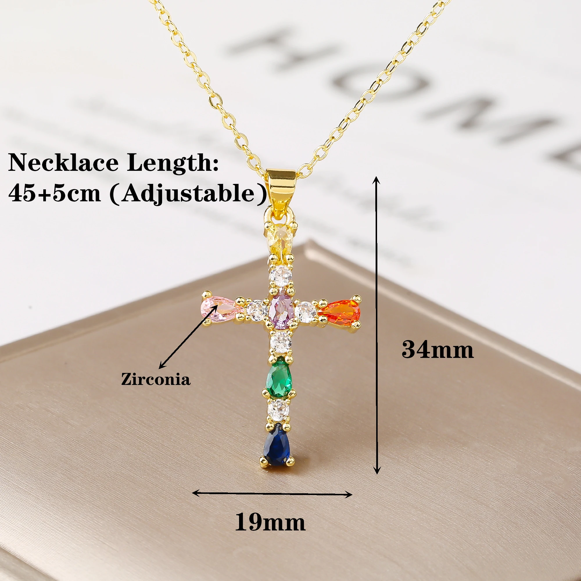 Rainbow Cross Kette – Bild 5