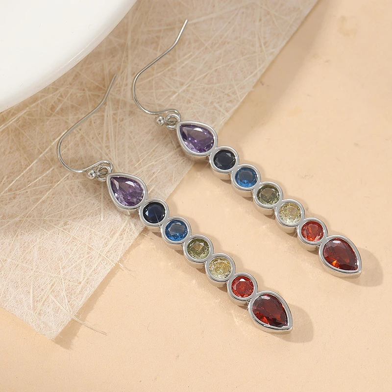 Rainbow Pendant Ohrringe – Bild 3