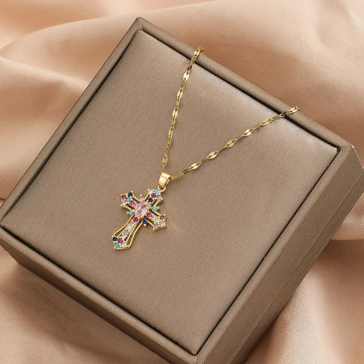 Rainbow Cross Kette – Bild 2