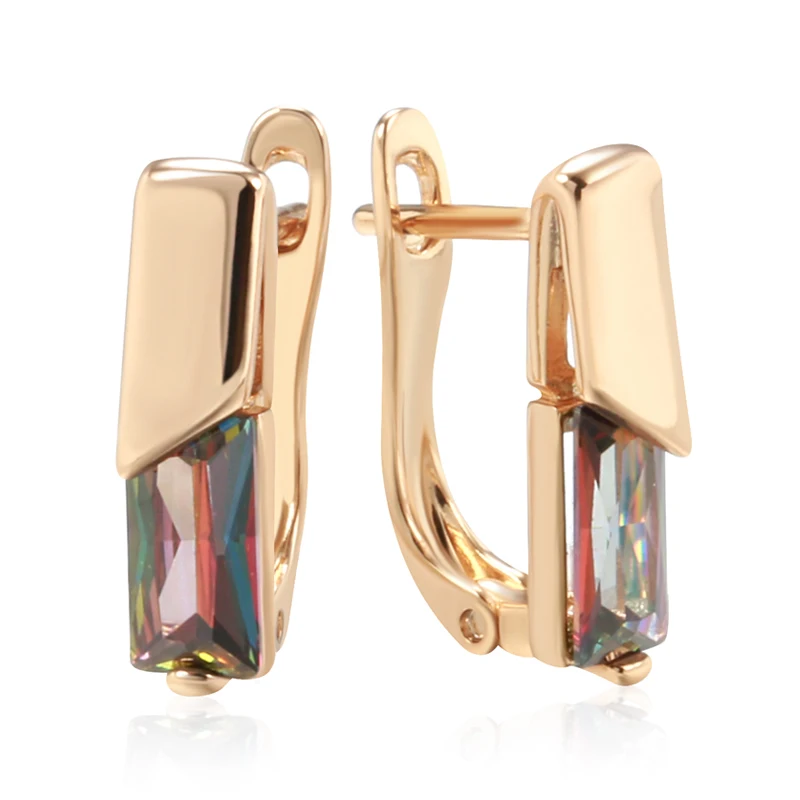 Square Zircon Earrings – Bild 6