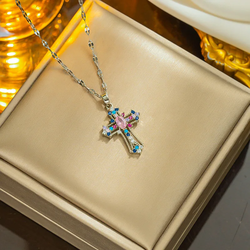 Rainbow Cross Kette – Bild 3