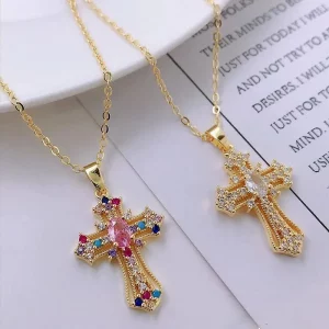 Bling Cross Kette