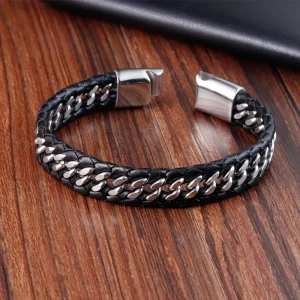 Geflochtene Lederarmband